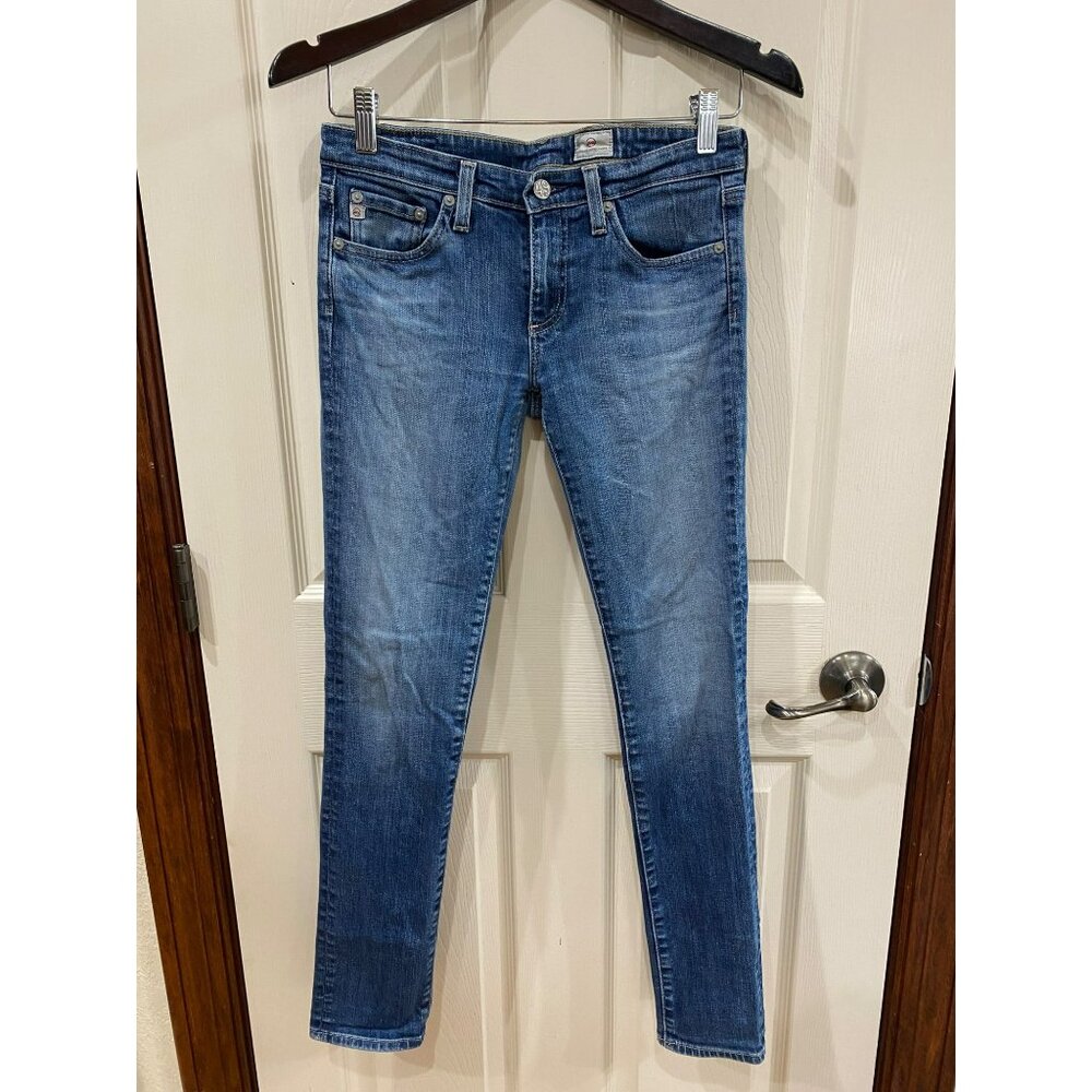 AG Adriano Goldschmied Womens Skinny Jeans 26R Blue Denim